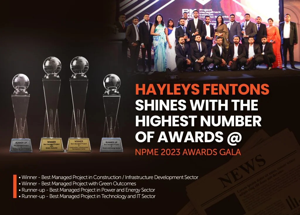 Hayleys Fentons Shines with the highest number of awards at NPME 2023 Awards Gala