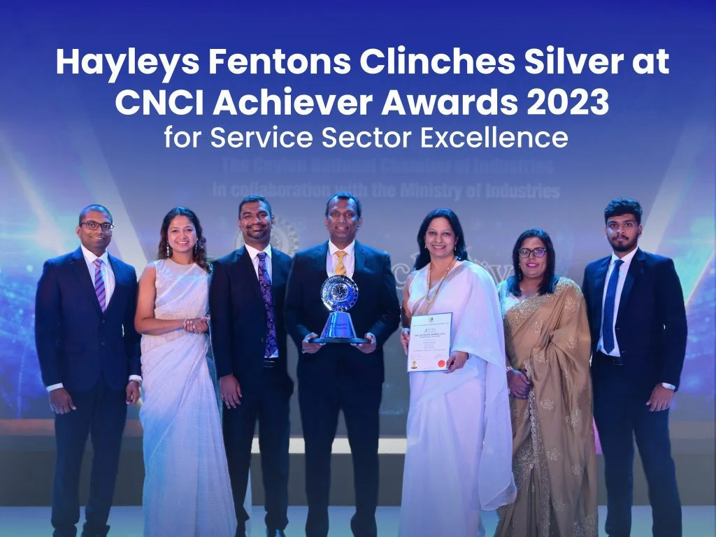 Hayleys Fentons Clinches Silver at CNCI Achiever Awards 2023 for Service Sector Excellence