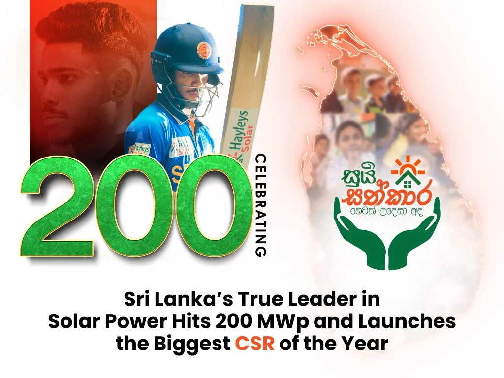 Sri Lanka’s True Leader in Solar Power Hits 200 MWp and Launches the biggest CSR of the year