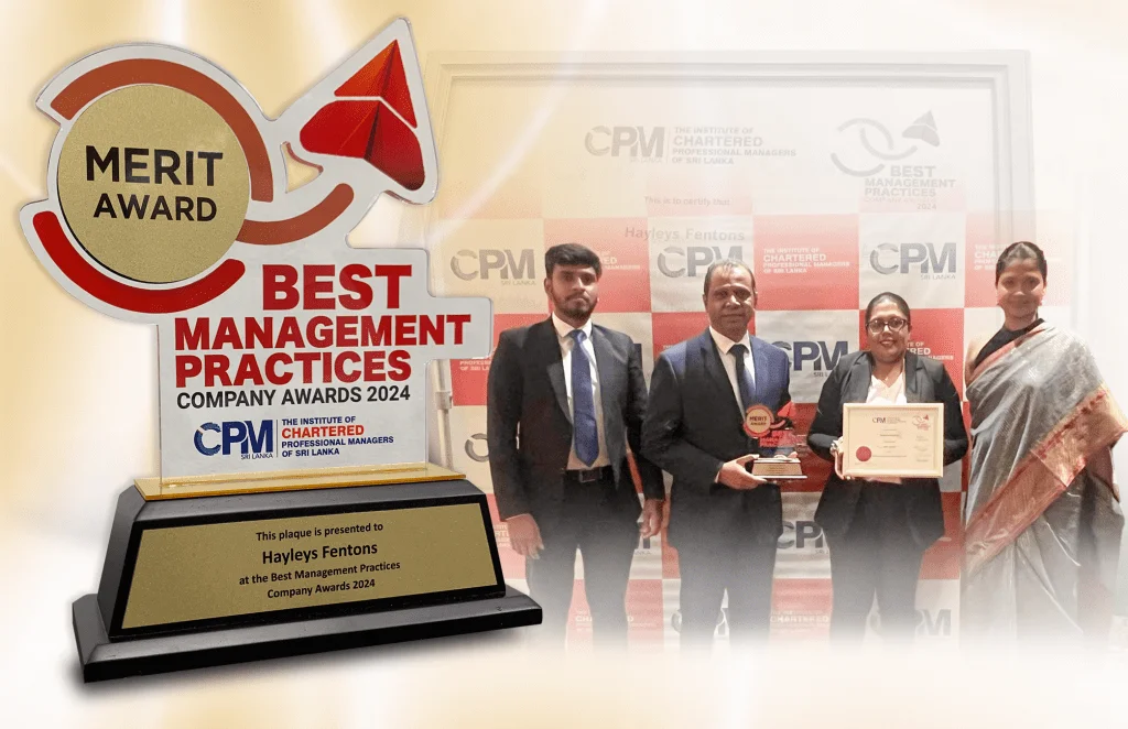 Hayleys Fentons Wins Merit Award at Best Management Practices Company Awards 2024