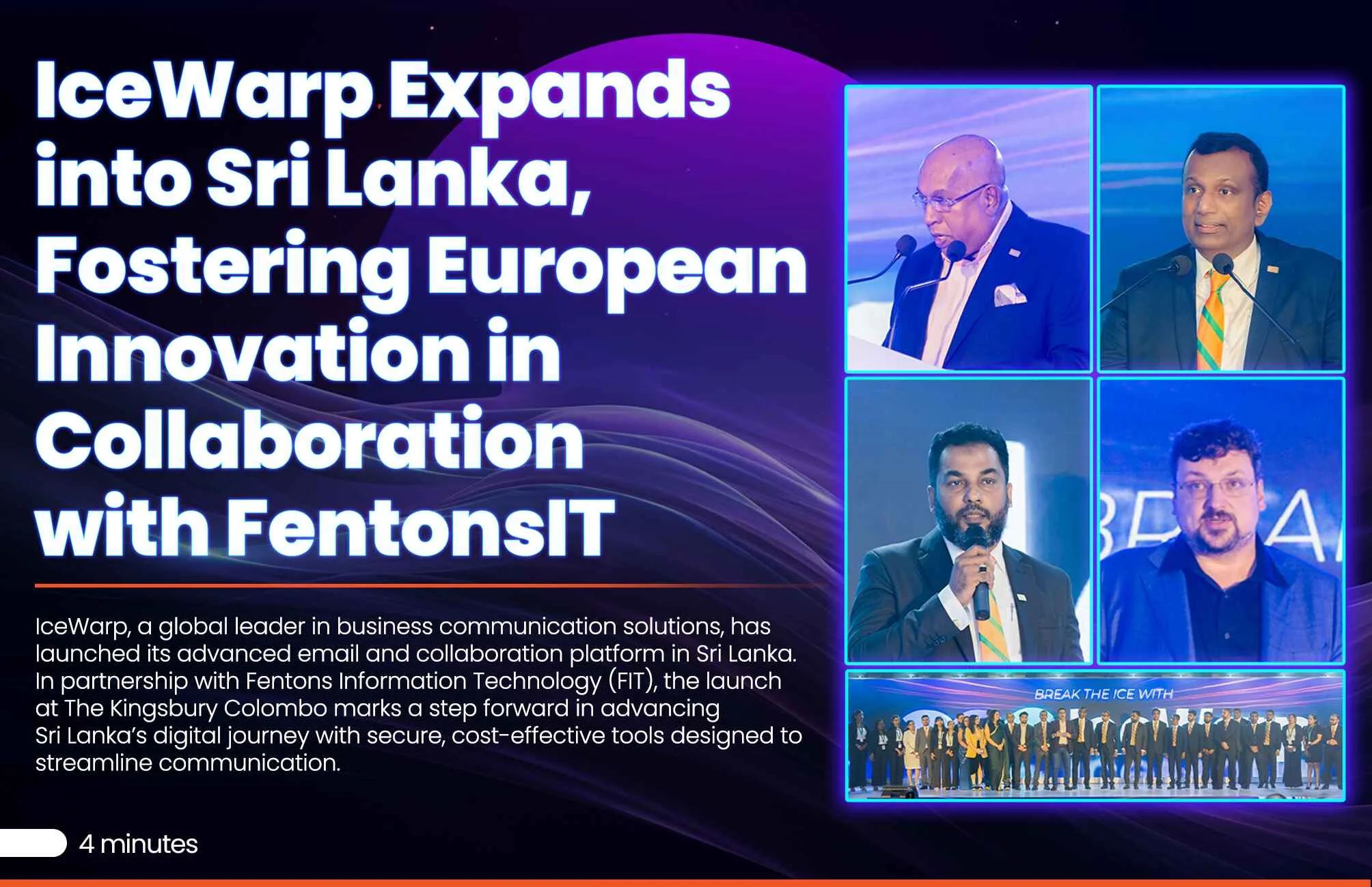 IceWarp Expands into Sri Lanka, Fostering European Innovation in Collaboration with FentonsIT