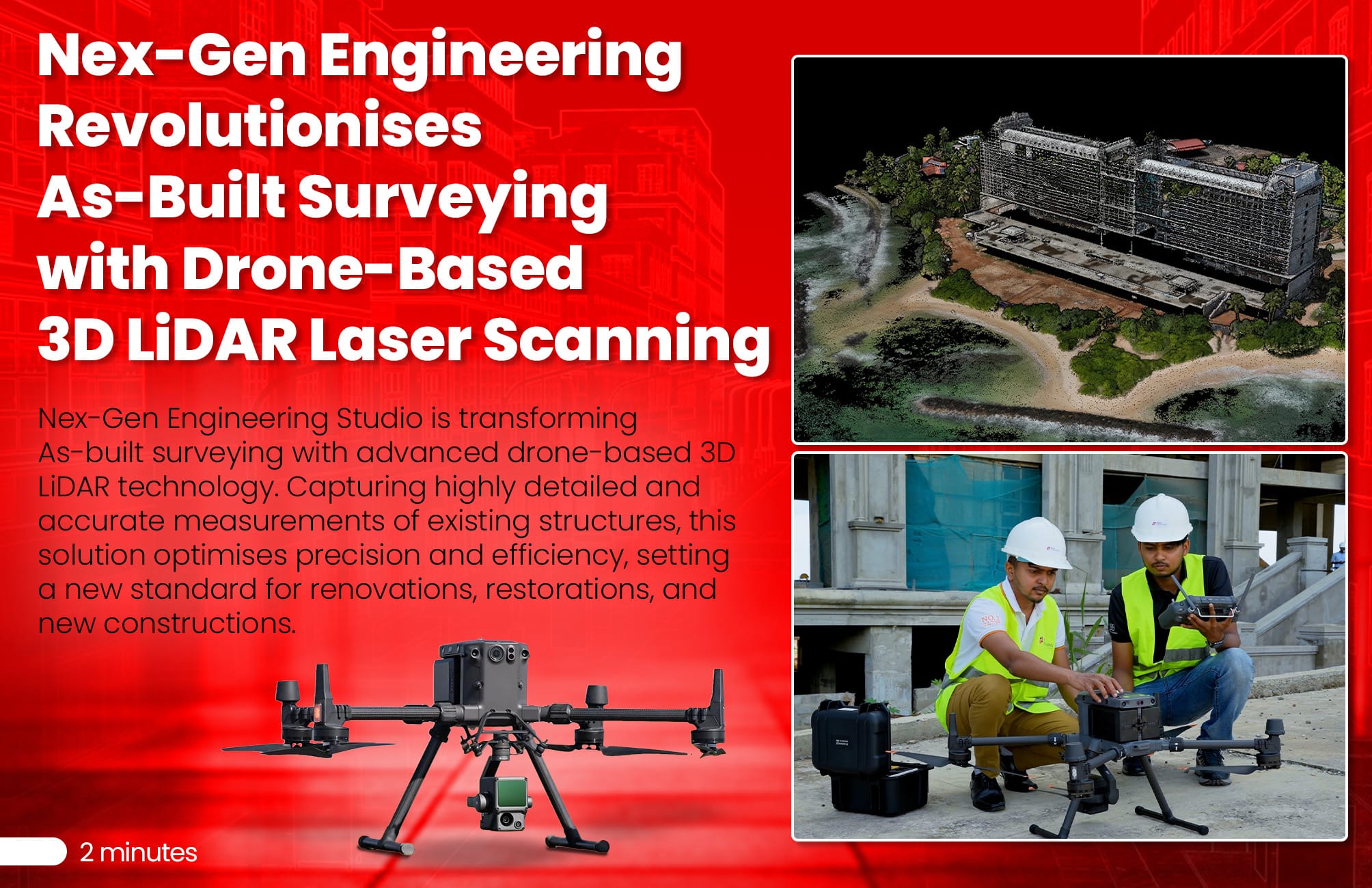 Drone LiDAR As-Built Surveying