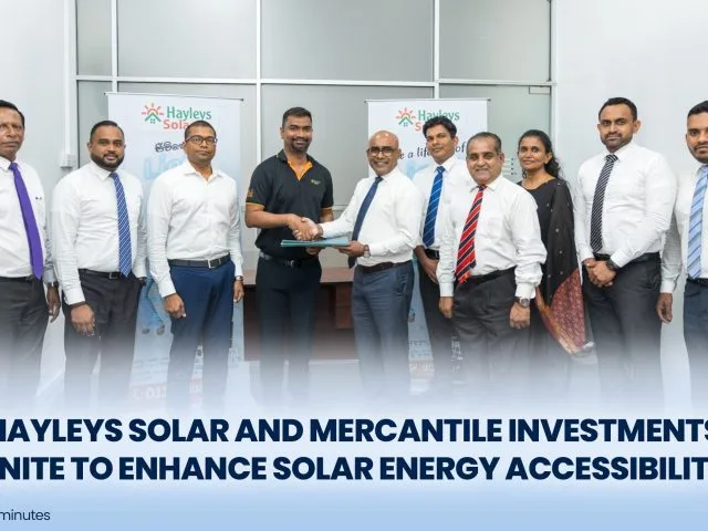 Hayleys Solar and Mercantile Investments Unite to Enhance Solar Energy Accessibility