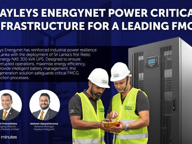 Hayleys Energynet Powers Critical Infrastructure for a Leading FMCG with Sri Lanka’s First 300 kVA Riello UPS